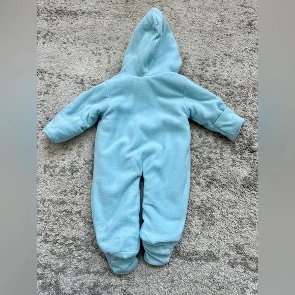 2011 Disney Mickey Mouse Hooded Fleece Snowsuit 3 Months - Picture 8 of 8